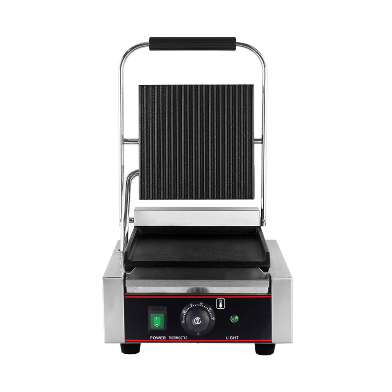 Stainless Steel Commercial Electric Panini Grill Kitchen Machine